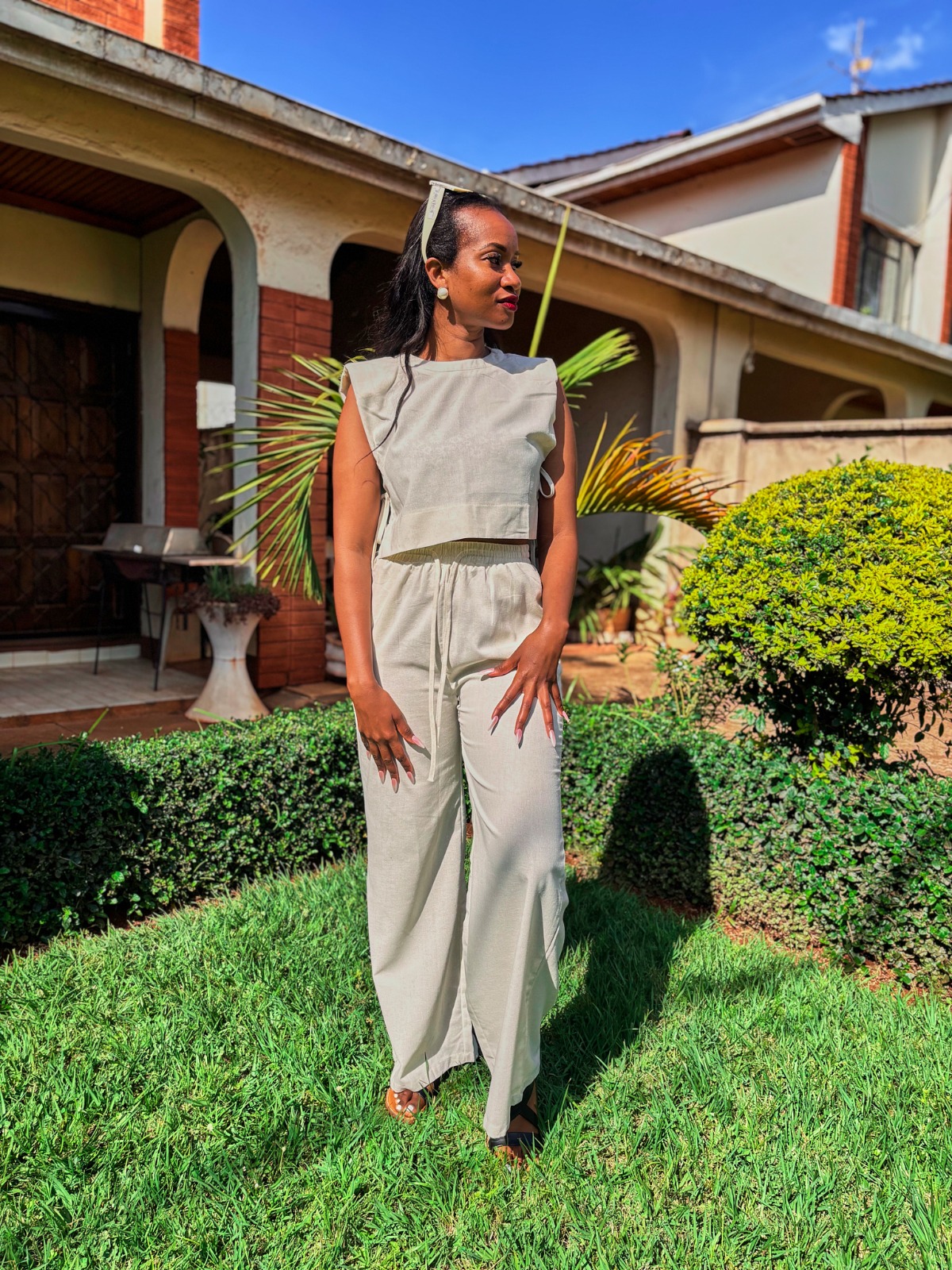 Sage Linen Co-ord Set